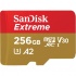 Memoria Flash SanDisk Extreme, 256GB MicroSDXC Clase 10, con Adaptador  1