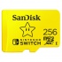 Memoria Flash SanDisk para Nintendo Switch, 256GB MicroSDXC Class 3 (U3)  1