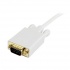 StarTech.com Cable Mini DisplayPort Macho - VGA (D-Sub) Macho, 3 Metros, Blanco  3