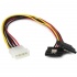 StarTech.com Cable SATA Recto, 4-pin Molex Macho - 2x SATA 15-pin Hembra, 30cm  1