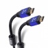 Steren Cable Elite con Filtros de Ferrita HDMI Macho - HDMI Macho, 4K, 90cm, Negro/Azul  1