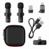 Steren Kit Micrófono de Solapa MOV-029, Inalámbrico, USB/USB C/Lightning, Negro  5