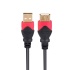 Steren Cable Elite USB A Macho - USB A Hembra, 3.6 Metros, Negro/Rojo  2