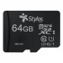 Memoria Flash Stylos STMSDS3B, 64GB MicroSDHC UHS-I Clase 10  1