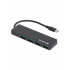 Techzone Hub USB-C 3.2 Macho - 4x USB-A 3.2, 500 Mbit/s, Negro  1