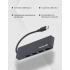 Techzone Hub USB-C 3.2 Macho - 4x USB-A 3.2, 500 Mbit/s, Negro  5