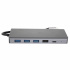 TechZone Docking Station Silvery HUB1, 4x USB, 2x HDMI, 1x VGA, 1x RJ-45, 1x 3.5mm, 2x USB-C, 1x SD, 1x MicroSD, Gris  3