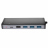 TechZone Docking Station Silvery HUB1, 4x USB, 2x HDMI, 1x VGA, 1x RJ-45, 1x 3.5mm, 2x USB-C, 1x SD, 1x MicroSD, Gris  2