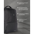 Techzone Mochila de Poliéster Wanted para Laptop 15.6", Negro  5