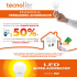 Tecnolite Foco Regulable LED, Luz de Día, Base E27, 10W, 800 Lúmenes, Blanco, Ahorro de 80% vs Foco Tradicional 100W  4