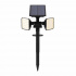 Tecnolite Lámpara Solar LED con Estaca para Piso Zolbene II, Exteriores, Luz Cálida Brillante, 1,6W, 155 Lúmenes, Negro  1