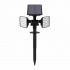 Tecnolite Lámpara Solar LED con Estaca para Piso Zolbene II, Exteriores, Luz Cálida Brillante, 1,6W, 155 Lúmenes, Negro  2