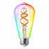 Tecnolite Foco Regulable LED Inteligente ST64, WiFi, RGB, Base E27, 4W, 350 Lúmenes, Blanco,  Ahorro de 87% vs Foco Tradicional 60W  1
