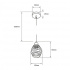 Tecnolite Lámpara Colgante de Metal Kital II, Interiores, hasta 60W, Base E27, Negro, para Casa/Iluminación Comercial - No Incluye Foco  5