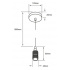 Tecnolite Lámpara Socket Colgante, Interiores, 8.5W, Base E27, Gris, para Casa - No Incluye Foco  4