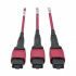 Tripp Lite by Eaton Módulo Multiconector de 12 Adaptadores Fibra Óptica, x3 MTP/MPO, Negro/Rojo  3