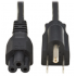 Tripp Lite by Eaton Cable de Poder NEMA 5-15P Macho - C5 Coupler Macho, 1.8 Metros, Negro  1