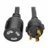 Tripp Lite by Eaton Cable de Poder NEMA L5-30P Macho - NEMA L5-30R Hembra, 3 Metros, Negro  1