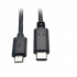 Tripp Lite by Eaton Cable Micro-USB-B Macho - USB-C Macho, 1.8 Metros, Negro  1