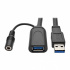 Tripp Lite by Eaton Cable USB A Macho - USB A Hembra, 20m, Negro  1
