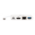 Tripp Lite by Eaton Hub Adaptador USB C Macho - 1x USB A/USB C/HDMI/RJ-45 Hembra, Blanco  2