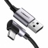 Ugreen Cable USB A Macho - USB C Macho, 1 Metro, Negro/Plata  1