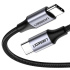 Ugreen Cable de Carga Rápida USB-C Macho - USB-C Macho, 1 Metro, Negro  1