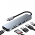 Urban Balance Docking Station UB61 para MacBook, 2x USB 3.0, 2x USB-C, 1x HDMI, 1x SD, 1x MicroSD, Gris  2