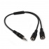 V7 Divisor de Audio, 3.5mm - 2x 3.5mm, Negro  3