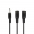 V7 Divisor de Audio, 3.5mm - 2x 3.5mm, Negro  4