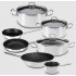 Vasconia Batería de Cocina Elegance Pearl, Antiadherente, 10 Piezas, Blanco  1