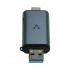 Vorago Lector de Memoria CR-350, SD/MicroSD, USB-A/USB-C, Gris  2