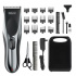 Wahl Recortadora de Barba y Cabello 9639-2201, 22 Piezas, Inalámbrico, Negro/Plata  1