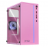 Gabinete Xtreme PC Gaming CXT100IIPK con Ventana de Cristal Templado RGB, Micro-Tower, Micro-ATX/Mini-ITX, USB 2.0/3.0, sin Fuente, 1 Ventilador Instalado, Rosa  5