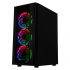 Gabinete Xtreme PC Gaming Kronos con Ventana, Midi-Tower, ATX/Micro-ATX/Mini-ITX, USB 2.0/3.0, con Fuente de 600W, 4 Ventiladores Instalados, Negro  3