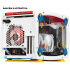 Gabinete Xtreme PC Gaming Lego Edition con Ventana de Cristal Templado RGB, Mini-Tower, Mini-ITX, USB 3.0/3.2, sin Fuente, 3 Ventiladores Instalados, Blanco/Amarillo  6