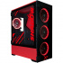 Gabinete Xtreme PC Gaming MG-23060 Edición Shadow, Full-Tower, E-ATX/ATX/Micro ATX/Mini ITX, 2x USB 2.0, 1x USB 3.0, sin Fuente, 4 Ventiladores Instalados, Negro/Rojo  1