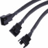 Xtreme PC Gaming Cable de Extension 4 pines PWM Hembra - 3 x 4 pines PWM Macho, 26cm, Negro, 1 Pieza  4