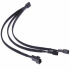 Xtreme PC Gaming Cable de Extension 4 pines PWM Hembra - 3 x 4 pines PWM Macho, 26cm, Negro, 1 Pieza  6