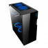 Gabinete Xzeal XZ130, Midi-Tower, ATX/Micro-ATX/Mini-ITX, USB 2.0/3.0, sin Fuente, 3 Ventiladores Instalados, Negro ― Leve abolladura.  2