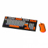 Kit Gamer de Teclado y Mouse Xzeal XZPKT1NG, Alámbrico, USB, Gris/Naranja (Inglés)  3